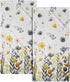 Imiss Grey Yellow Poppy Floral Hand Towel 14.4 x 28.3 Inch Watercolor Botanical