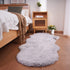 Ghouse Soft Faux Sheepskin Fur Rug Runner Rug 2x6 Grey Fluffy Bedside