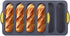 4-Cavity Silicone Bread Loaf Pan, Nonstick Sourdough & Heat Resistant Baguette Bread Pan, Silicone Molds for Baking