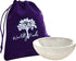 Worldly Finds Selenite Crystal Smudge Bowl, Hand-Carved Moroccan Crystal Holder, Spiritual Gifts, 3" Medium