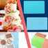 6 Pack Fondant Impression Mat Set, Cake Decor Mold Set for Embossed Tree Bark/Flower/Cobblestone Design