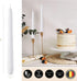 SPAAS 4 Pack White Taper Candles - 10 Inch Scent-Free Premium Wax Candle Sticks, 8 Hour Burn for Home Decoration