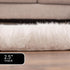 Small 2x3 Faux Fur Rug, White Fluffy Mat for Bedroom, Kids Bedroom Decor