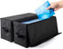 DVD Storage Boxes, Pack of 2, Holds 40 DVDs in Jewel Cases, 80 in Slim Cases, 200 in Sleeves, Black