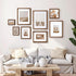 8x8 4x4/6x6 8x8 Set 4 Egofine Picture Frame Made of Solid Wood with Plexiglass, Display Pictures with Mat or Without