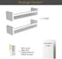 Elba Set 2 You Have Space Floating Book Shelves for Kids Room Decor, Nursery Shelves for Wall, Bookshelf, White