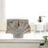 Uiddo Ceramic Sponge Holder,Sponge Holder for Kitchen Sink,Compact Sink Caddy Organizer-Scouring Pad and Dish