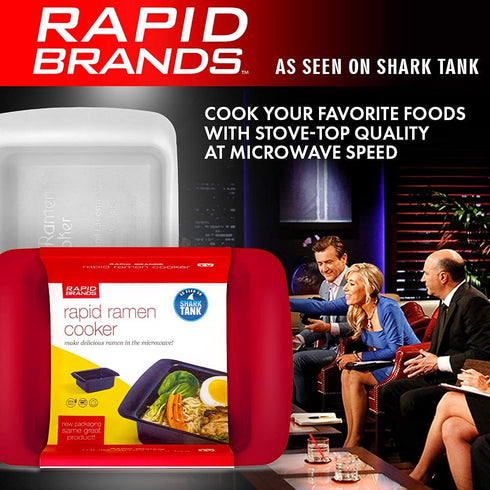 Rapid Ramen Cooker, Microwavable Cookware for Instant Ramen, BPA Free, Perfect for Dorm or Small Kitchen, 2 Pack