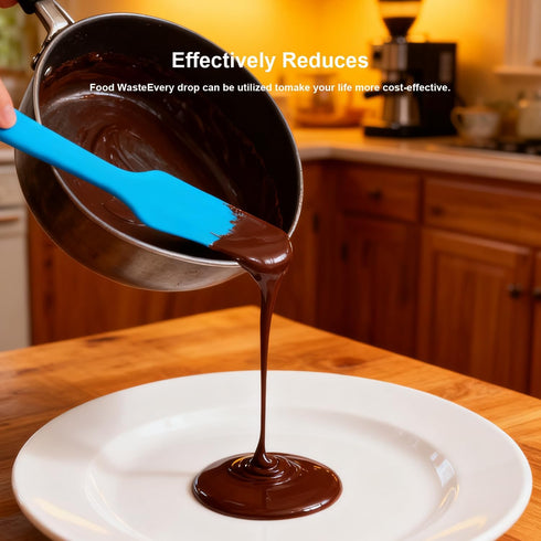 Darlingao 4 Set, Spreading(4 Pcs Silicone Jar Spatula Long Handle Heat Resistant Skinny Spatulas for Jars & Bottles