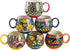 Henten Home Ceramic Coffee Mug Set of 6, 20 oz Colorful Coffee