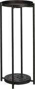 Amazon Basics Two-Tier Indoor Outdoor Metal Round Plant Stand for Multiple Plants, Rustproof Flower Holder with Plant