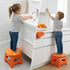 9 Inch, 265 lbs ACSTEP Folding Step Stool Sturdy Collapsible Step Stool Foldable Up to for Kids Toddlers & Adults, Non