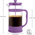 Utopia Kitchen French Press Coffee Maker, 12 Ounce, Heat Resistant Thickened Borosilicate, Plum, Pack of 1