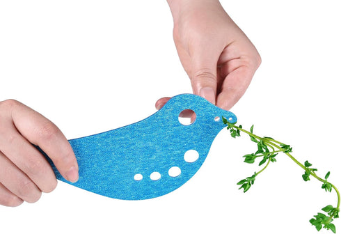 Efficient Herb Stripper for Kale, Chard, Collard Greens | Multi-functional Leaf Remover Kitchen Gadget for Herbs