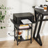 3 Asgolion Side Table with Charging Station, Skinny Nightstand with USB Ports and Outlets, Tier Narrow End Table