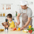 Kitchen Utensils Set with Holder, Wooden Cooking Utensils, Natural Teak Wood Spoons, Set with Spatula and Ladle (11)