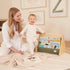 ZICOTO Decorative Wooden Bookshelf with Handle for Kids Rooms - Keeps Books Neatly Organized & Within Reach