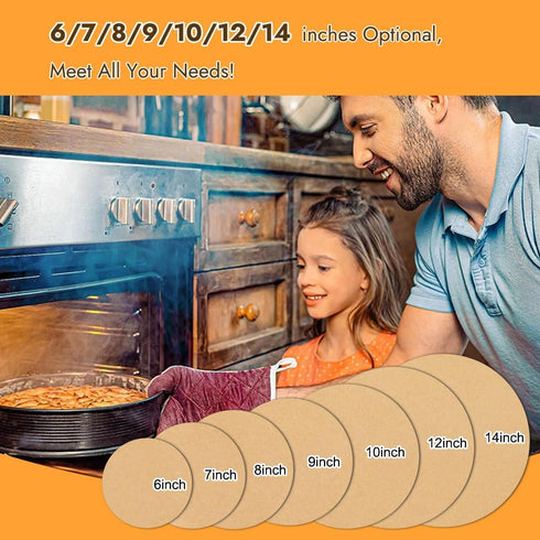 BYKITCHEN 14 Inch Parchment Paper Rounds, Non Stick Pizza Parchment Paper, Set of 100 for Baking, BBQ Grill, Pizza Pan