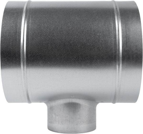 8'' Inch Duct T-Joint Splitter to 4" Inch 90° Degree Branch Connector for Exhaust Systems, T-Shaped Metal Junction