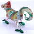 Chameleon Miniature Hand Blown Glass Art Figurines, Collectible Gift Home Decor (3" Red Green)