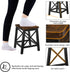 500 lbs YINMIT Step Stools for Adults and Kids, Wooden Small Step Stool with Non-Slip Feet, Rectangular Stepping Stool