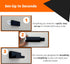 Vinyl Record Wall Mount, 5 Pack Floating Shelf for Black & White Album Display, No Wall Damage