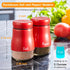 Bivvclaz Red Salt and Pepper Shakers Set, 5 oz Dispenser with Glass Bottom, Cute Kitchen Decor and Accessories