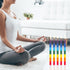 Mega Candles 5 pcs Unscented Multi Color Straight Taper Chakra Candles, Hand Poured Premium Wax, 12 Inch x 1 Inch, 100%