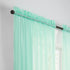 PAIRS TO GO Rod Pocket Sheer Window Curtains - 2 Panels for Bedroom or Living Room, 59 in x 63 in