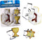 Rite Lite Chanukah Dreidel, Menorah, & Star of David Cookie Cutters Set, Perfect Hanukkah Cooking Accessories