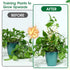 Mozeat Lens 2 Pack 12'' Metal Trellis for Potted Plants, Small Leaf Shape Plant Climber Supports Mini Garden Trellis
