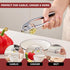 Set SAFI Garlic Press - Premium Zinc Alloy Garlic Mincer Efficient Garlic Crusher & Presser Heavy-Duty Rust-Proof