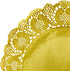 Juvale 12-Inch Round Gold Lace Paper Charger Plates - 60 Pack, Disposable Table Placemats for Cakes & Desserts