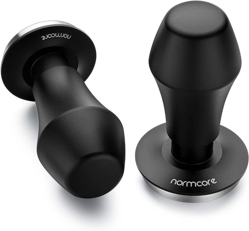 Normcore Coffee Tamper V4 - 49.7mm Spring-loaded Barista Tools - Espresso Tamper with Mat for ROK Maker