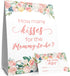 DISTINCTIVS Guess How Many Kisses for the Mommy to Be in the Jar Game - 1 Sign and 30 Cards