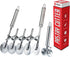 Oleex ‘All-Dough’ Pastry Cutter Set - 5 Wheel Dough Cutter and Dual Fluted Ravioli Cutter Wheel