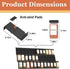 24 24 Famhap Spice Drawer Organizer Pcs with Plastic Spice Jars and LabelsInterlocking Expandable Seasoning Rack Tray