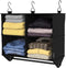 ClosetMaid 4-Shelf Fabric Hanging Closet Organizer with Garment Rod for Shirts, Sweaters,