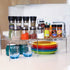 Expandable Cabinet Shelf Rack - Stainless Steel Adjustable Kitchen Countertop Shelves for Organization
