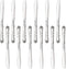 New Star Foodservice 58628 Rose Pattern, 18/0 Stainless Steel, Dinner Knife, 8.5-Inch,