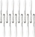 New Star Foodservice 58628 Rose Pattern, 18/0 Stainless Steel, Dinner Knife, 8.5-Inch,