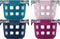 Ello Duraglass 4-Pack 2 Cup Reusable Glass Container Jar with Leak Proof