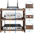 Wood Floating Shelves Wall Mount Projector Shelf Rack Router Shelf Holder TV Stand PlayStation Modem Cable Box Cover