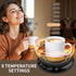 8-Temp Setting 1-12H Coffee Mug Warmer, Electric Cup Warmer for Desk, Candle Warmer Plate with Temperature Display