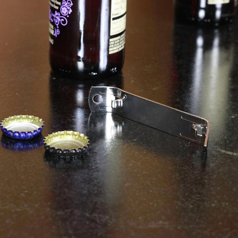 Chef Craft Select 2-Piece Durable Plated Iron Bottle Opener Set, 4.5 Inches, Gray