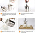 Manual Stainless Steel Whipped Cream Dispenser, Handheld DIY Whipper Maker with Lid, Perfect for Gift