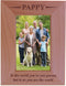CustomGiftsNow Engraved Wood Picture Frame, Pappy - to The World You're one Person but to us You are The World (4x6