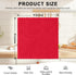 12 Pack (10 10 Inches, Homaxy Kitchen Dish Cloths x Red), Super Soft and Absorbent Coral Velvet Dish Towels, Nonstick