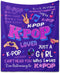 Kpop Gifts Blanket for Teen Girls - K Pop Gifts for Teen