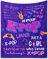 Kpop Gifts Blanket for Teen Girls - K Pop Gifts for Teen